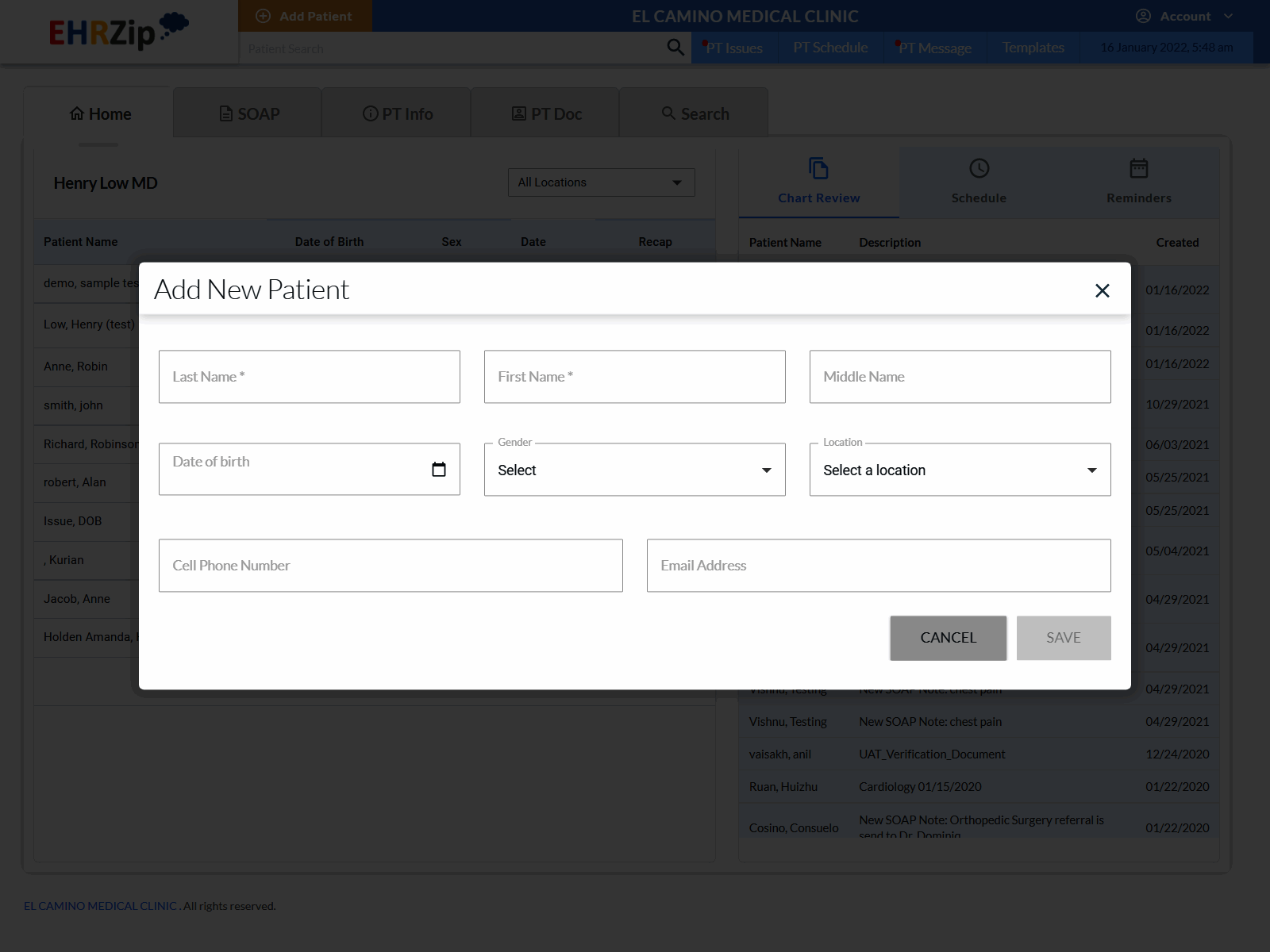 EHRZip Screenshot1